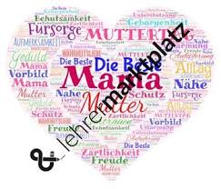 Muttertag Wortwolke Und Aufgaben Unterrichtsmaterial In Den Fachern Daz Daf Fachubergreifendes In 2020 Wortwolke Muttertag Daf