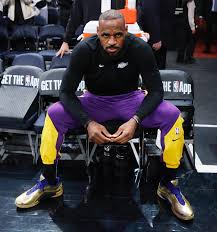 The Stare Down”…. LeBron James of the Los Angeles Lakers stares me down  while I photograph him on the bench before his teams start against the New  York Knicks. @canonusa #canonus #CanonCPS #