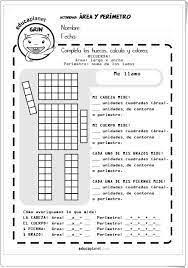 ¿que opinas de estos recursos educativos de comunicación integral? Resultado De Imagen Para Fichas De Repaso Para Imprimir Sobre Area Y Perimetro Primaria I Love Math Fifth Grade Math English For Beginners