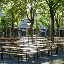 Beer garden, german restaurant, soccer stadium. Munich Germany Munchen Deutschland Obere Au Paulanergarten Am Nockherberg Munchen Deutschland Nockherberg Garten