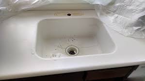 The sink is white, with a matte finish, is about 3 years old and. Corian Integrated Sink Corian House