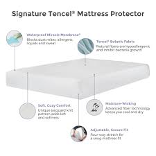 Protect A Bed Signature Waterproof Mattress Protector Signature Bed Protect Protector Waterproof Mattress Mattress Protector Comforters Cozy