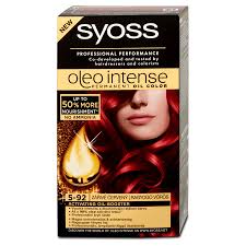 3.2 out of 5 stars with 39 ratings. Syoss Oleo Intense Permanent 5 92 Bright Red Hair Oil Color Peppery Spot