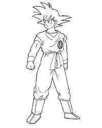 Coloring pages for kids coloring. Goku Coloring Pages For Kids Coloring4free Coloring4free Com