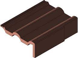 Tuile De Rive Droite Double Romane Beton 3d Cad Model Library Grabcad