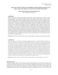 show full abstract pengajaran, dan bahan bantu mengajar yang digunakan semasa proses pengajaran dan pembelajaran. Https Ejournal Upsi Edu My Index Php Jpb Article Download 2474 1908
