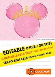 20% off with code easterweeknd. 30 Free Minnie Mouse Birthday Invitations For Edit Customize Print Or Send Via Whatsapp Fiestas Con Ideas