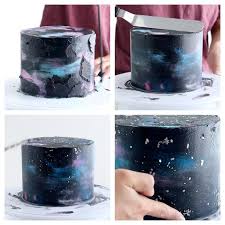 1001 Idees Insolites Pour Reussir Le Design Gateau Galaxie Gateau Galaxie Nappage Gateau Creme Pour Gateau