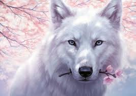 If you're looking for the best anime wolf wallpaper then wallpapertag is the place to be. White And Pink An Art Print By Johanna Tarkela Wolf Art Fantasy Wolf Painting Wolf Art