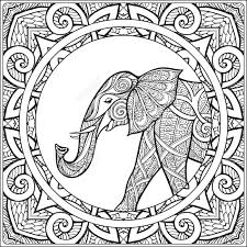 Coloring pages and coloring books make a significant contribution to effectively promoting the creativity of our youngest. Coloring Page With Elephant In Decorative Mandala Frame Coloring Royalty Free Cliparts Vectors And Stock Illustration Image 62951806