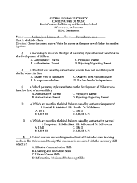Master these basic skills, and you'll make your life as a parent a whole lot easier. 2020 2021 Final Exam Music Content Pdf Teachers Behavior Modification