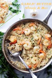 Place them on a baking sheet and pop in the oven for five minutes. Garlic Butter Shrimp Rice Recipe Easy Delicious Shrimp Dinner Idea