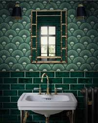 It's simple and elegant look will make your. Bathroom Wallpaper That Will Give A New Look To Your Boring Bathroom