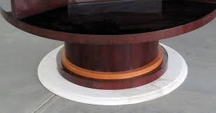 Collection by round tables design. 66 Inch Round Inlaid French Rosewood Art Deco Dining Table Of Unusual Form At 1stdibs