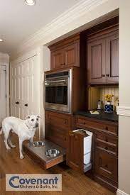 As they would tell you, the best feature of dog food stations is not having clumsy dogs knock over the water dish and make a mess. Genius Ideas 10 Custom Pet Feeding Stations For The Kitchen Dog Food Station Pet Feeding Station Dog Kitchen