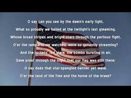 Star Spangled Banner U S National Anthem Lyrics I M Singing That On Monday For My Schools Basketball Ga Star Spangled Banner Anthem Lyrics National Anthem