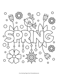 May 02, 2020 · printable spring pdf coloring book. Spring Coloring Page Free Printable Pdf From Primarygames