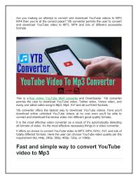 Mp4s can be used by virtually any device out there. Youtube Video To Mp4 Converter By Akshaytrank Issuu