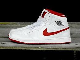 Air Jordan 1 Mid White Black Gym Red Rare 2014 Nike Air Jordan Retro 1 Mid White Black Gym Red Mens Sz 11 554724 101 Ebay Air Jordans Retro Nike Air Jordan Retro Air Jordans