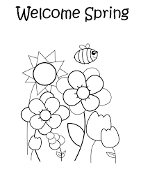 Welcome Spring Coloring Page Free Spring Coloring Sheets Preschool Coloring Pages Spring Coloring Pages