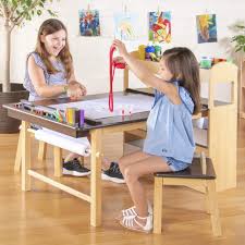 See more ideas about kids storage, closetmaid, storage. Guidecraft Deluxe Art Center Drawing And Painting Table For Kids W Two Stools Craft Supplies Storage Shelves Canvas Bins Paper Roll Preschool Toddler Wooden Learning Furniture Buy Online In Jordan At