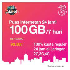 Temukan info kode voucher kuota tri gratis, pulsa dan paket internet gratis dan murah three ini. Injek Kuota Tri 100gb 7 Hari All Jaringan Shopee Indonesia