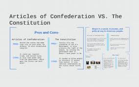 Articles Of Confederation Vs The Constitution By Nick