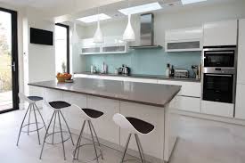 high gloss white kitchen houzz