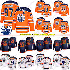 The edmonton oilers tweaked their orange jersey and will now wear it for every home game. 2019 2020 Edmonton Oilers Jerseys 97 Connor Mcdavid 99 Wayne Gretzky 29 Leon Draisaitl 93 Ryan Nugent Hopkins 18 James Neal Hockey Jersey Black Red Buy At The Price Of 47 80 In Dhgate Com Imall Com