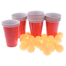 Juegos con los vasos rojos : Juego De Cerveza De Ping Pong Con 24 Vasos Rojos Y Pelotas De Ping Pong Amarillos Para Navidad Vacaciones O Fiesta Universitaria Bolas De Tenis De Mesa Aliexpress
