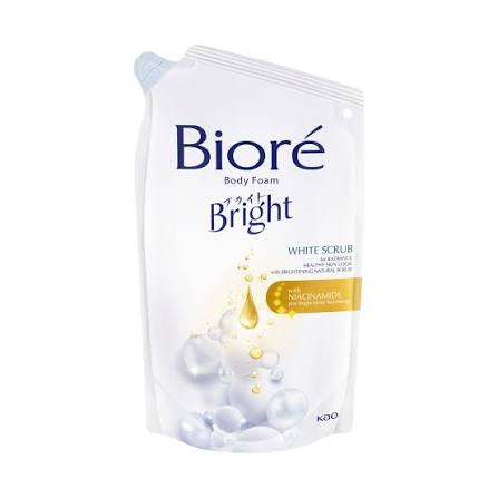 Kao Indonesia | Katalog Produk | Biore Bright Body Foam White Scrub 380ml  Pouch