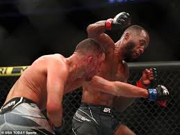 He could barely walk because his leg took a pounding from edwards' kicks. Ey3 Yac1dcfq2m