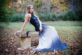 Over The Moon Ombre Satin Jersey Necklace Halter Gown Etsy Halter Gown Reception Gown Ombre