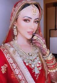 Pin By Seharkhan On Indian Celebrities Bridal Dresses Pakistan Indian Bride Makeup Pakistani Bridal Wear