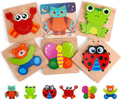 Amazon Com Slotic Wooden Puzzles For Toddlers Animal Jigsaw Puzzles For 1 2 3 Years O Puzzles For Toddlers Jigsaw Puzzles For Kids Educational Toys For Kids