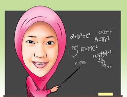 Gambar animasi bergerak guru sedang mengajar di kelas. Gambar Guru Besar Kartun