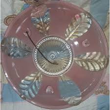 Ceiling lights help you establish this idea. 50s Vintage Hanging Pink Glass Ceiling Light Lamp Shade Leaf Pattern 10 25 On Ebid United States 144167863