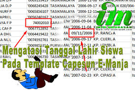 Enter your email and instructions will be sent to you! Mengatasi Tanggal Lahir Siswa Pada Template Capesun E Manja Info Madrasah