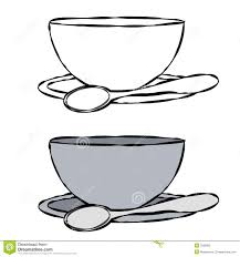 Black And White Bowl With Spoon Spoon Clipart Black And White Clipart Black And White Clip Art Art Images