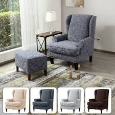 I have included a video documenting the whole slipcovering process, lots of instructions and my tips for an. 2 Piece Wing Chair Slipcovers Replacement Stretchy Wingback Armchair Cover Ebay