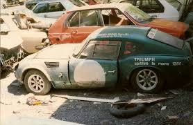 The Triumph Spitfire Le Mans 1964 1965 Adu3b When Found In A Graveyard In The South Of The France Triumph Cars Triumph Motor Triumph Spitfire