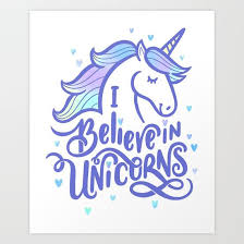 I Believe By Leslie Evans I Believe In Unicorns This Cute Unicorn Art Illustration Would Be Adorable In A Unicorn Drawing Unicorn Illustration Unicorn Art
