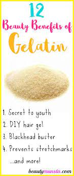 Gelatin has long been considered to strengthen hair and nails as well as make them both grow much faster. 12 Astonishing Beauty Benefits Of Gelatin For Skin Hair More Beautymunsta Free Natural Beauty Hacks And More