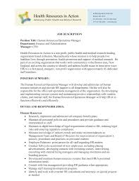 Expert finance and administration manager with at least 2 years of experience, excellent covers all position duties. Https Images Template Net Wp Content Uploads 2015 11 26161146 Human Resource Operations Manager Job Description Free Pdf Pdf