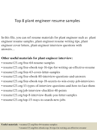 Below are a variety of examples of objectives statements for software engineers to help you as you write one for your own resume: Top 8 Plant Engineer Resume Samples