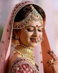 Beautiful Bride In Their Adorable Wear Indian Bridal Hairstyles Bridal Makeup Looks Indian Bridal