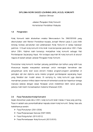 Dan sayuran di meja makan. Pdf Diploma Work Based Learning Kolej Komuniti Zaidi Othman Academia Edu