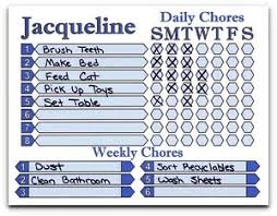 Details About Daily Weekly Chore Chart For Kids To Adults Use As Dry Erase Board Custom Name