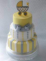 Yellow And Gray Baby Shower Google Search Baby Shower Tortas Pasteles De Baby Shower Pasteles De Baby Shower Tartas De Bebe