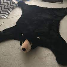Even Though This Was Super Expensive For A Silly Kids Rug Justin Couldn T Pass On This Stuffed Animal Bear Skin Rug T Bear Skin Rug Animal Pillows Silly Kids